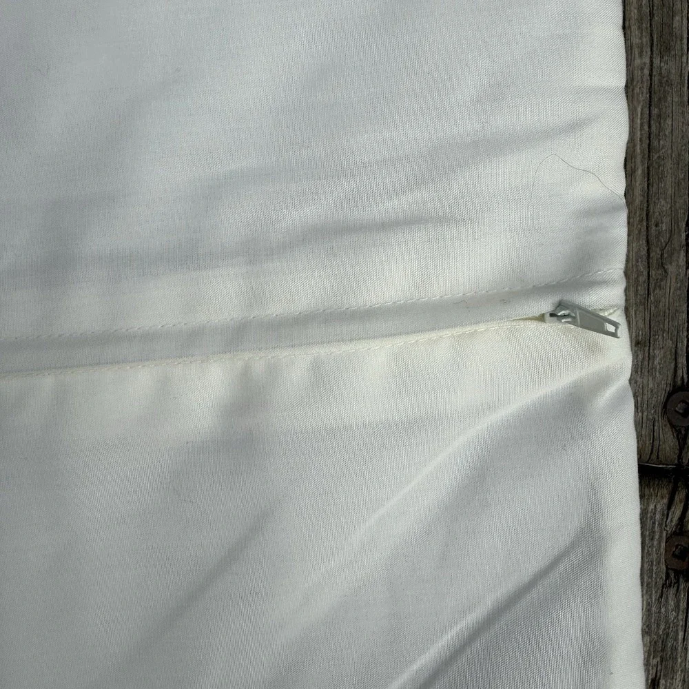 Appliqué Quilted Homemade Pillow Cover Girl Kite Unique Cream Zip Closure 16x16